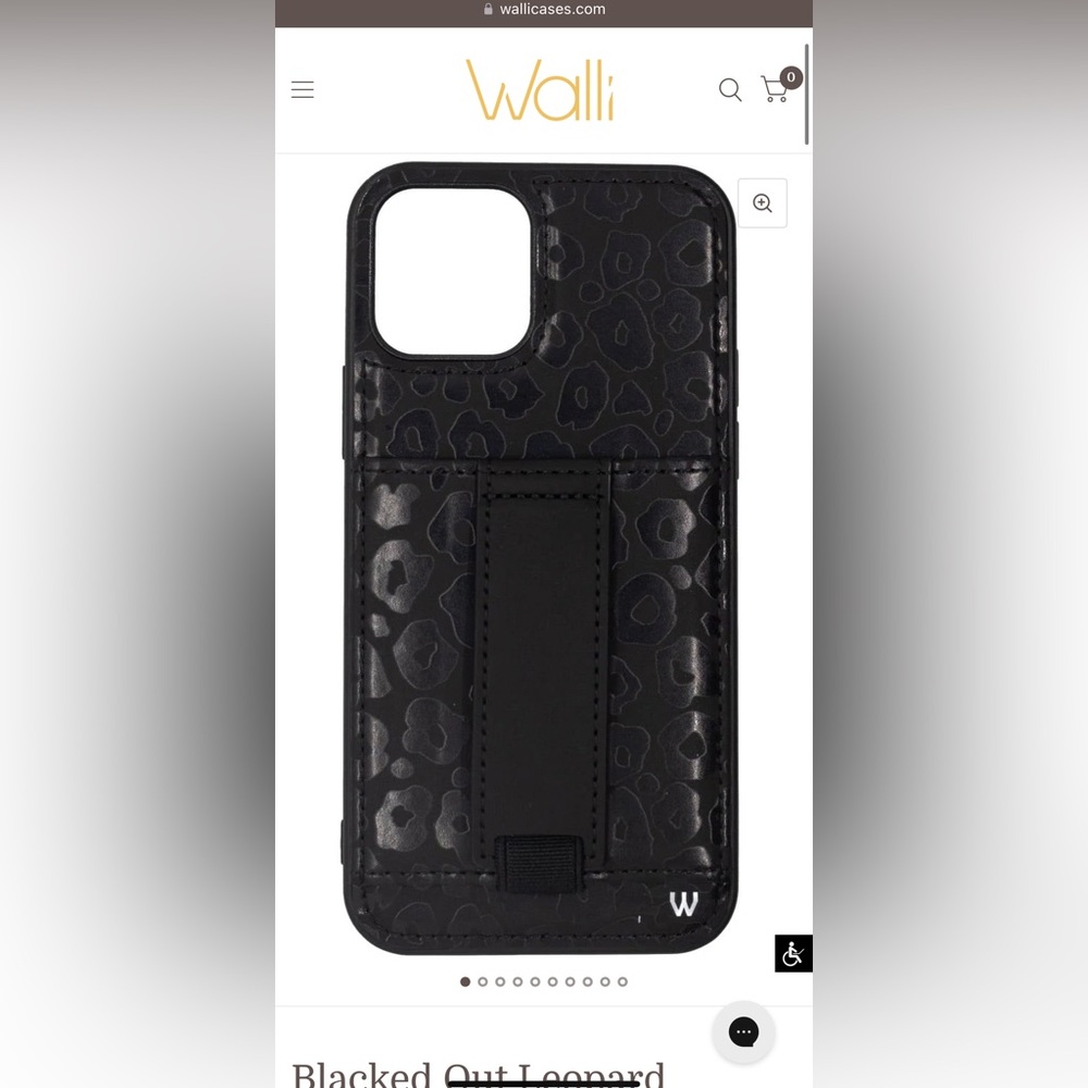 Walli iPhone 12 ProMax Black Leopard Phone Case
